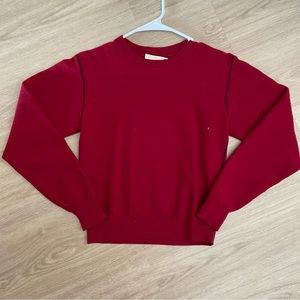 Aritzia Wilfred Free Red Sweater XXS